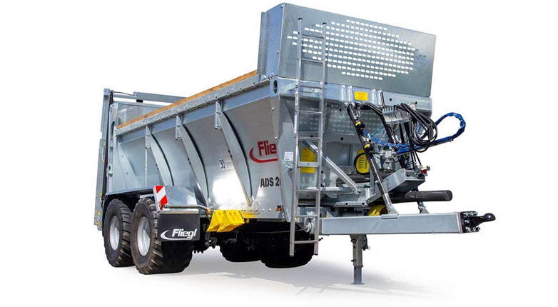 Remorca de imprastiat gunoi cu impingator Fliegl ADS200